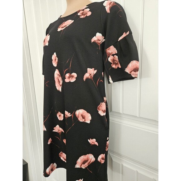 Agnes & Dora Floral Romance Adams Dress Nwt Sz S Black & Pink - Picture 3 of 13
